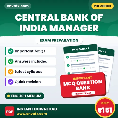 Crack CENTRAL BANK OF INDIA MANAGER Exam with This MCQ Practice Book PDF in English – Instant Download