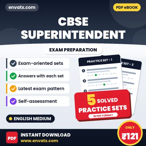 Boost Your CBSE Superintendent Exam Score with 5 Solved Practice Sets in English – PDF eBook