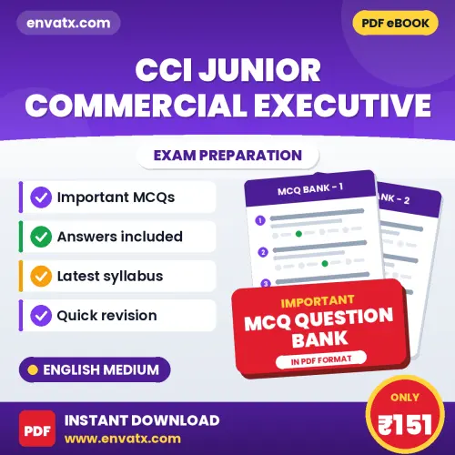 Buy CCI Junior Commercial Executive Exam Objective Type Questions eBook in English – Latest Pattern MCQ Collection
