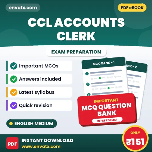 Buy CCL Accounts Clerk Exam Objective Type Questions eBook in English – Latest Pattern MCQ Collection