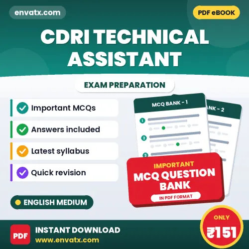 Buy CDRI Technical Assistant Exam Objective Type Questions eBook in English – Latest Pattern MCQ Collection