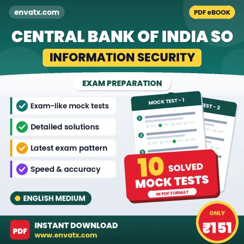 Boost Your Central Bank of India SO (Information Security) Exam Score with 10 Solved Mock Tests in English – PDF eBook