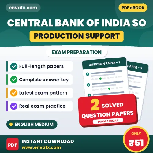 Practice for Central Bank of India SO (Production Support) Exam at Home – 2 Question Papers PDF in English with Answers