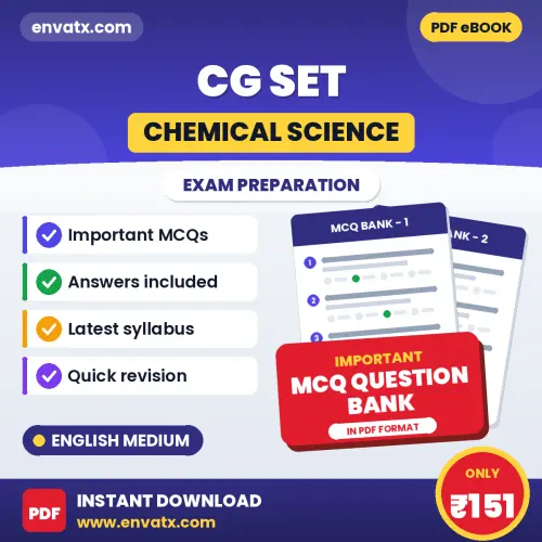 Crack CG SET (Chemical Science) Exam with This MCQ Practice Book PDF in English – Instant Download