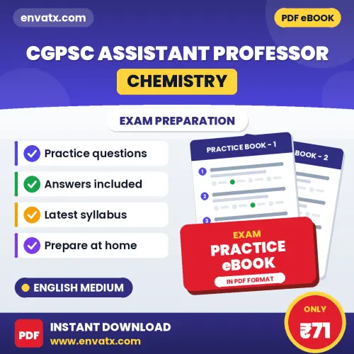 Best Digital Book for CGPSC Assistant Professor (Chemistry) Exam in English | Latest Syllabus-Based Practice Questions