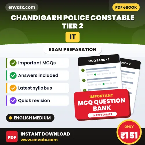 Prepare for Chandigarh Police (IT) Constable Tier 2 Exam with Multiple Choice Questions & Answers PDF in English