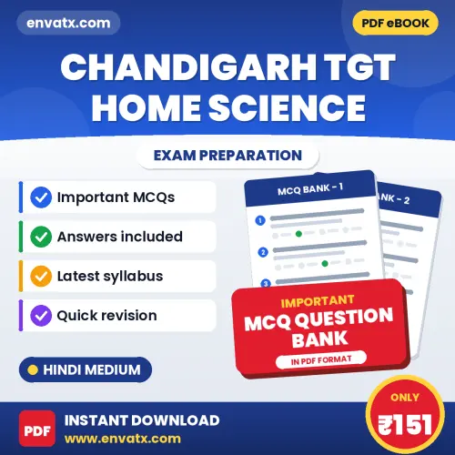 Prepare for Chandigarh TGT Home Science Exam with Multiple Choice Questions & Answers PDF in Hindi