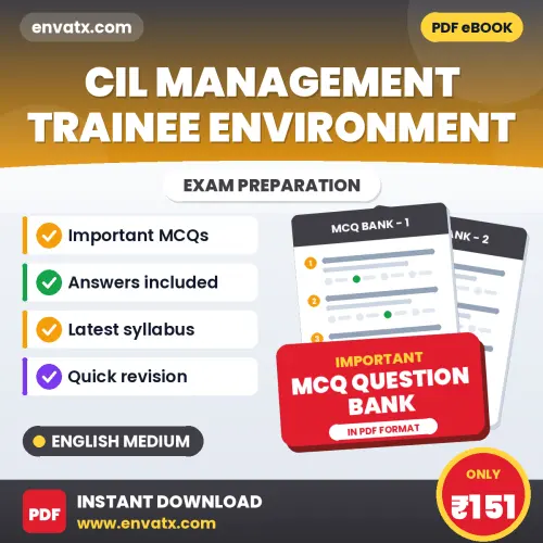 CIL Management Trainee Environment Important MCQs with Answers (English) – Digital Question Bank for Exam Preparation