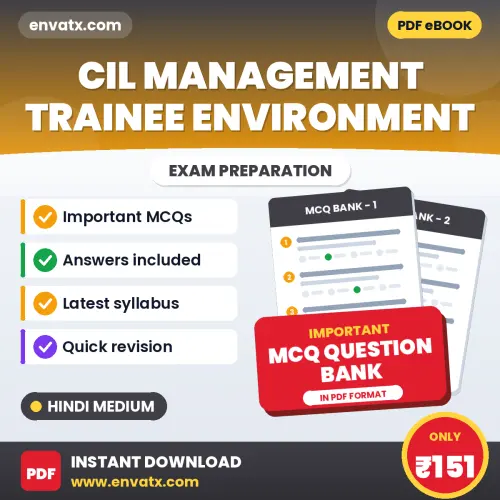 Download CIL Management Trainee Environment Exam MCQ PDF in Hindi – Important Objective Questions with Answers
