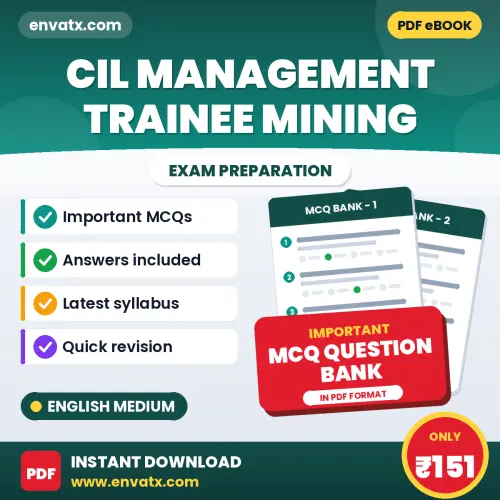 CIL Management Trainee Mining Solved MCQ Book PDF in English – Exam-Oriented Objective Questions for Quick Revision