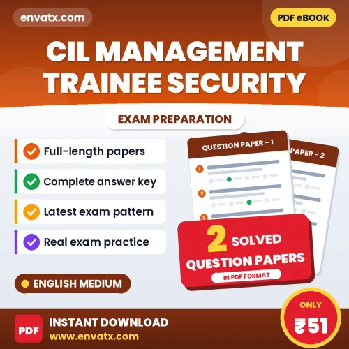 Test Your CIL Management Trainee Security Exam Preparation – 2 Solved Question Papers in PDF Format (English)