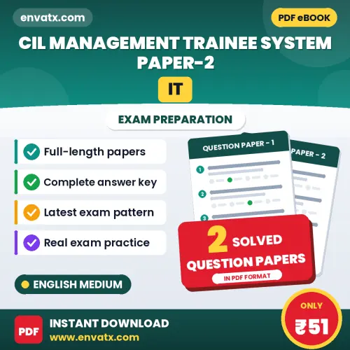 Practice for CIL Management Trainee System (IT) Paper-2 Exam at Home – 2 Question Papers PDF in English with Answers