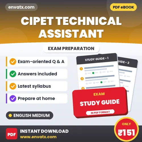 Download CIPET Technical Assistant Preparation Book PDF (English) with Important Questions & Answers