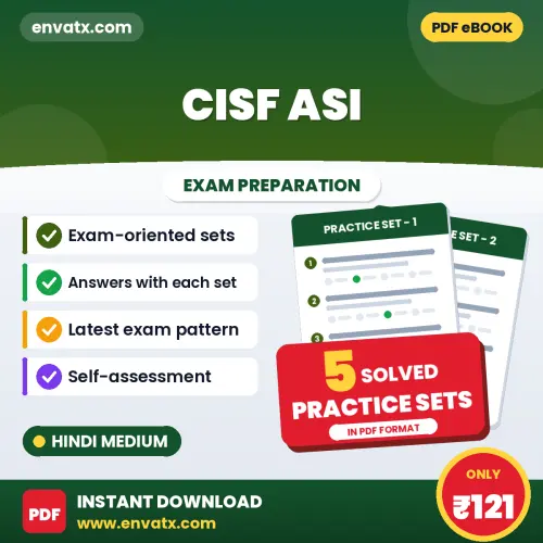 CISF ASI Exam Practice Set Series (Hindi): 5 Exam-Like Practice Sets with Answers