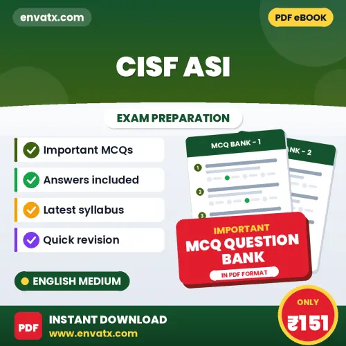 CISF ASI Exam Objective Question Bank (English): Solved MCQs Based on the Latest Syllabus