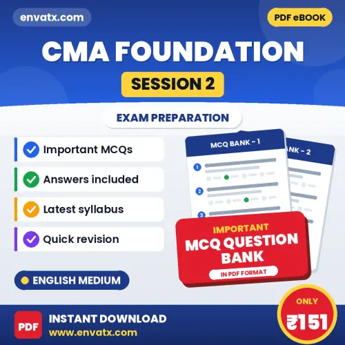 Buy CMA Foundation (Session 2) Exam Objective Type Questions eBook in English – Latest Pattern MCQ Collection