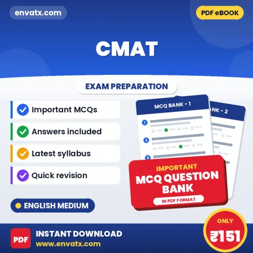 Crack CMAT Exam with This MCQ Practice Book PDF in English – Instant Download