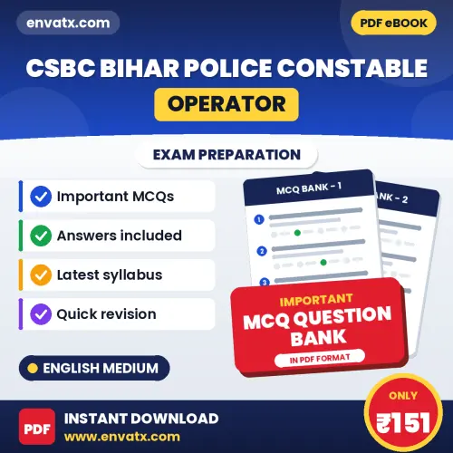 CSBC Bihar Police Constable (Operator) Exam Objective Question Bank (English): Solved MCQs Based on the Latest Syllabus