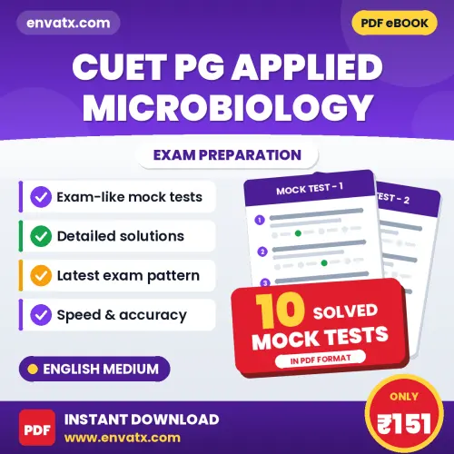 Boost Your CUET PG Applied Microbiology Exam Score with 10 Solved Mock Tests in English – PDF eBook