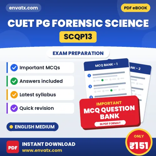 Buy CUET PG Forensic Science (SCQP13) Exam Objective Type Questions eBook in English – Latest Pattern MCQ Collection