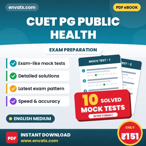Boost Your CUET PG Public Health Exam Score with 10 Solved Mock Tests in English – PDF eBook