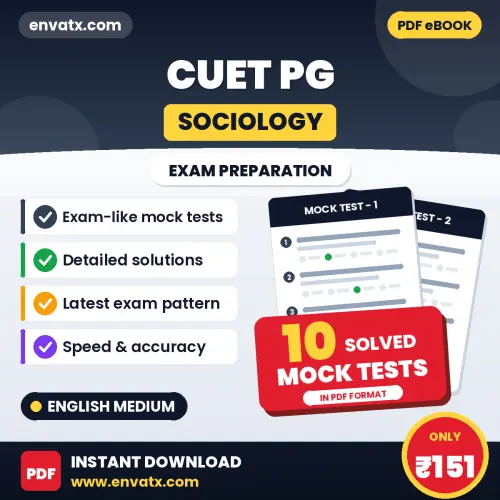 Download 10 CUET PG (Sociology) Mock Tests PDF (English) Based on the Latest Exam Pattern
