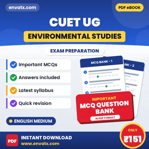Crack CUET UG (Environmental Studies) Exam with This MCQ Practice Book PDF in English – Instant Download