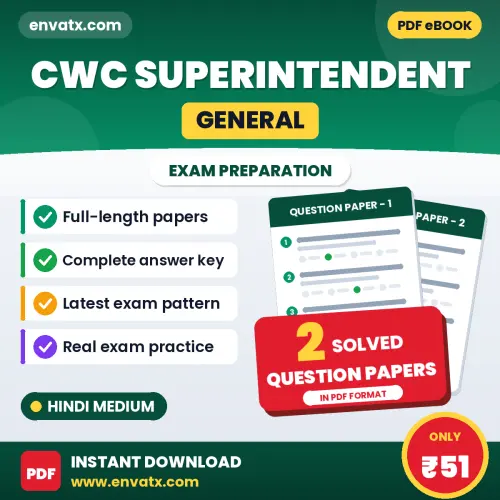 CWC Superintendent (General) Question Paper PDF in Hindi – 2 Full-Length Question Papers with Answer Key