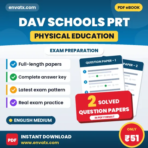 Practice for DAV Schools PRT (Physical Education) Exam at Home – 2 Question Papers PDF in English with Answers