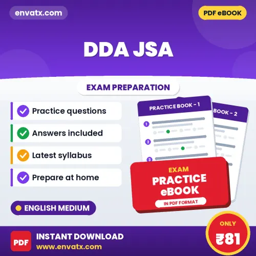 Best Digital Book for DDA JSA Exam in English | Latest Syllabus-Based Practice Questions