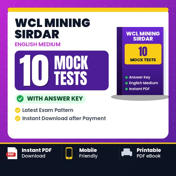 Practice for WCL Mining Sirdar Exam at Home – 10 Mock Tests PDF in English with Answers