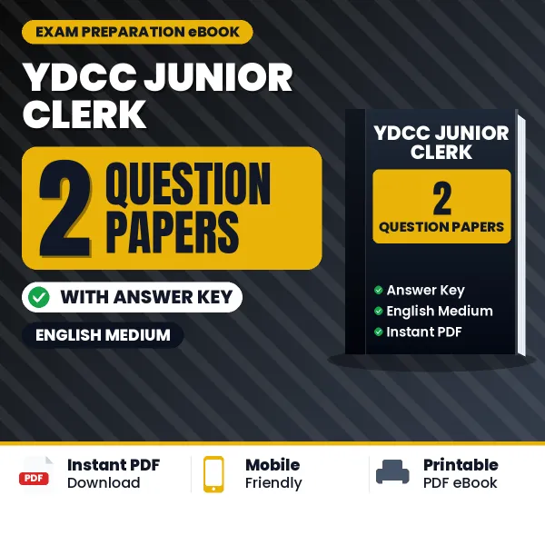 2 Question Papers for YDCC Junior Clerk Exam in English | Practice eBook with Answer Key – Instant PDF Download
