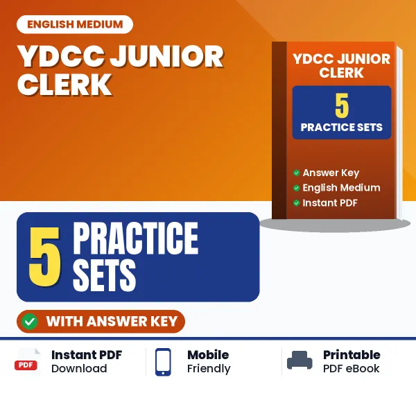 5 Practice Sets for YDCC Junior Clerk Exam in English | Practice eBook with Answer Key – Instant PDF Download