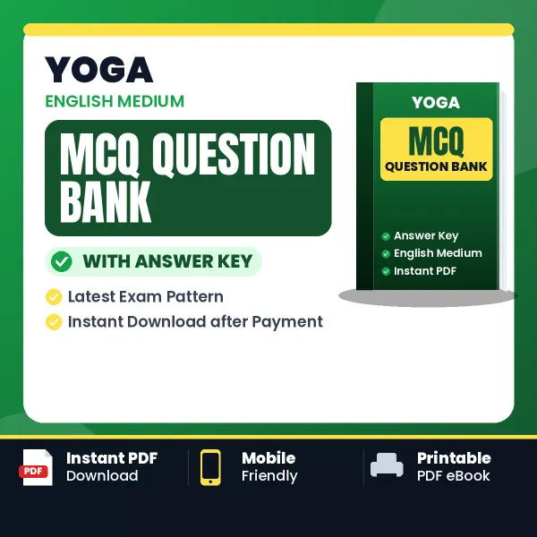 Best MCQ eBook for Yoga Exam in English | Selected Questions with Answer Key
