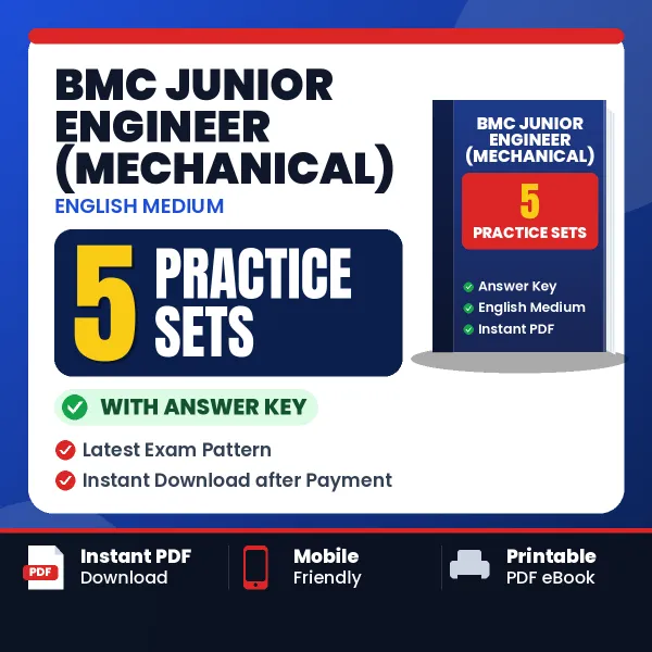 Test Your BMC Junior Engineer (Mechanical) Exam Preparation – 5 Practice Sets with Answer Key in PDF Format (English)