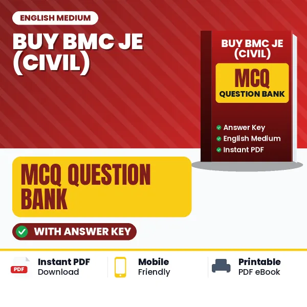 Buy BMC JE (Civil) Exam Objective Type Questions eBook in English – Latest Pattern MCQ Collection