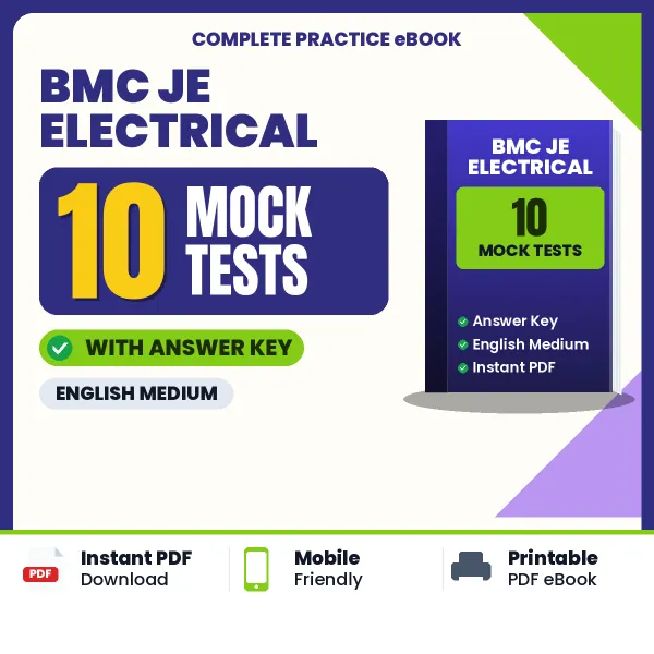Practice for BMC JE Electrical Exam at Home – 10 Mock Tests PDF in English with Answers