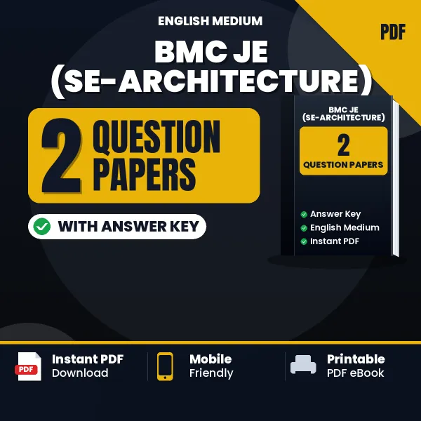 Download 2 BMC JE (SE-Architecture) Question Papers PDF (English) Based on the Latest Exam Pattern