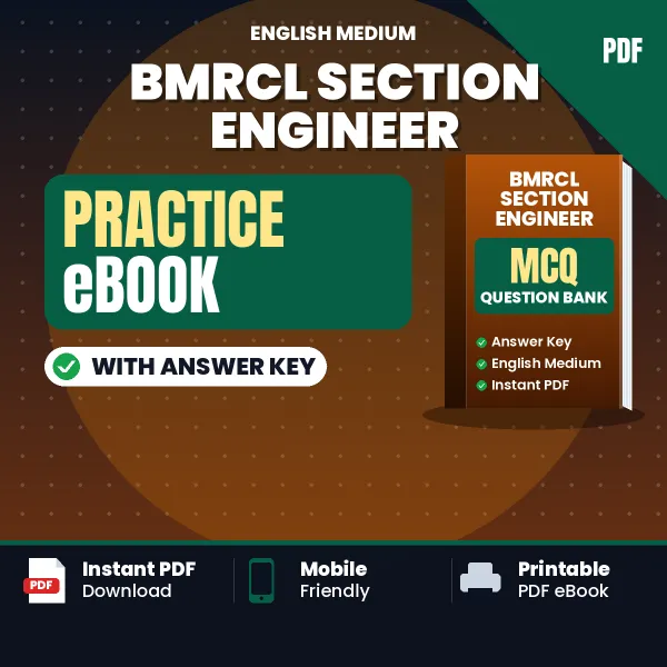 BMRCL Section Engineer Exam eBook PDF in English – Complete Practice Material for Smart Preparation