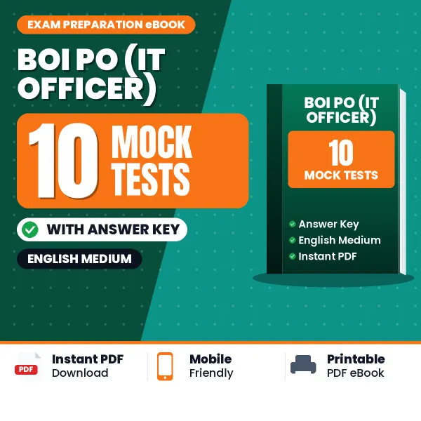 Boost Your BOI PO (IT Officer) Exam Score with 10 Mock Tests with Answer Key in English – PDF eBook