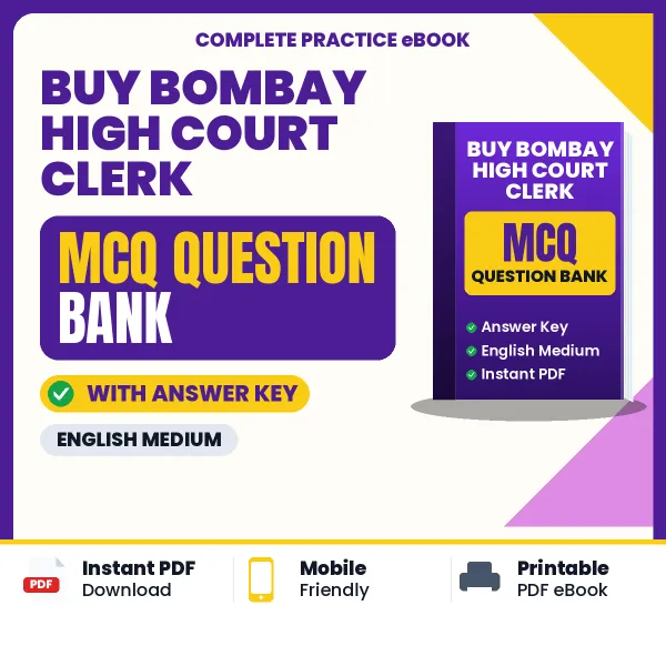 Buy BOMBAY HIGH COURT CLERK Exam Objective Type Questions eBook in English – Latest Pattern MCQ Collection