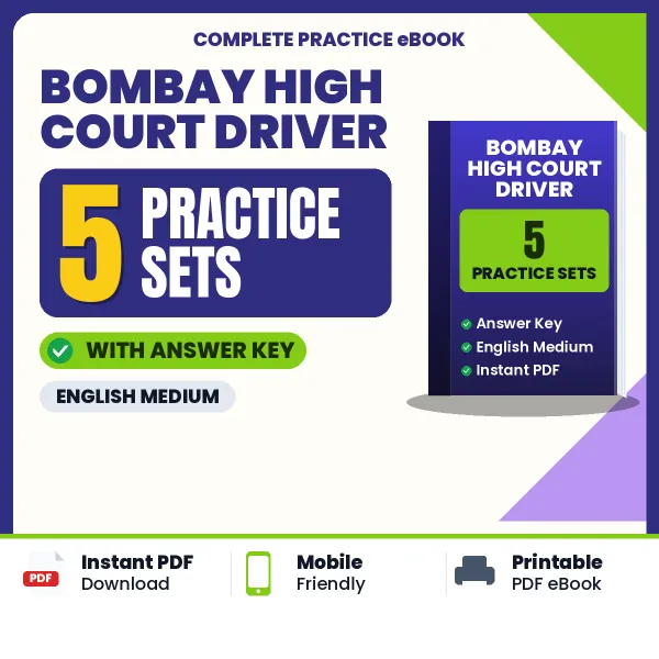 Latest Pattern Bombay High Court Driver Practice Set eBook in English – 5 Practice Sets with Answer Key for Self-Assessment