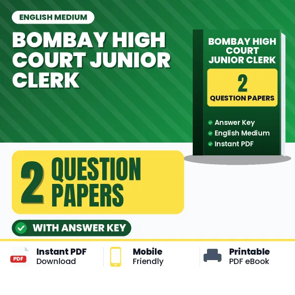 Bombay High Court Junior Clerk Exam Question Paper Series (English): 2 Exam-Like Question Papers with Answers