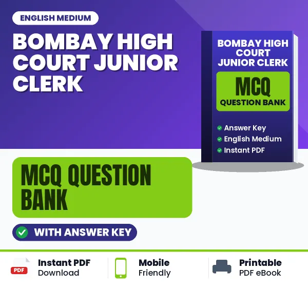 Crack Bombay High Court Junior Clerk Exam with This MCQ Practice Book PDF in English – Instant Download