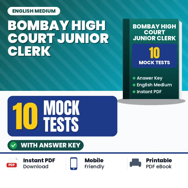 Bombay High Court Junior Clerk Exam Mock Test Series (English): 10 Exam-Like Mock Tests with Answers