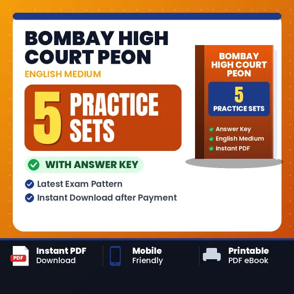 Latest Pattern Bombay High Court Peon Practice Set eBook in English – 5 Practice Sets with Answer Key for Self-Assessment