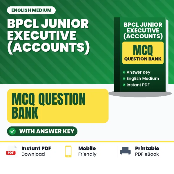 Crack BPCL Junior Executive (Accounts) Exam with This MCQ Practice Book PDF in English – Instant Download
