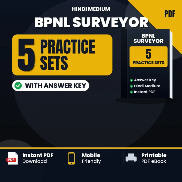 Boost Your BPNL Surveyor Exam Score with 5 Practice Sets with Answer Key in Hindi – PDF eBook