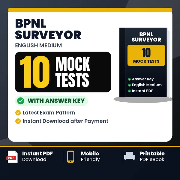 BPNL Surveyor Mock Test PDF in English – 10 Full-Length Mock Tests with Answer Key