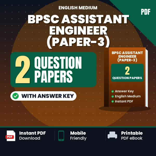 Practice for BPSC Assistant Engineer (Paper-3) Exam at Home – 2 Question Papers PDF in English with Answers